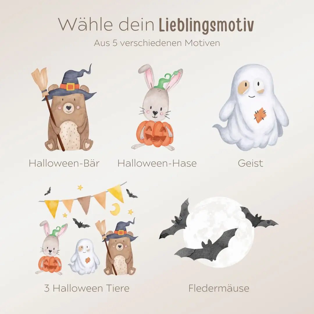 Turnbeutel "Halloween" personalisiert - wunderwunsch