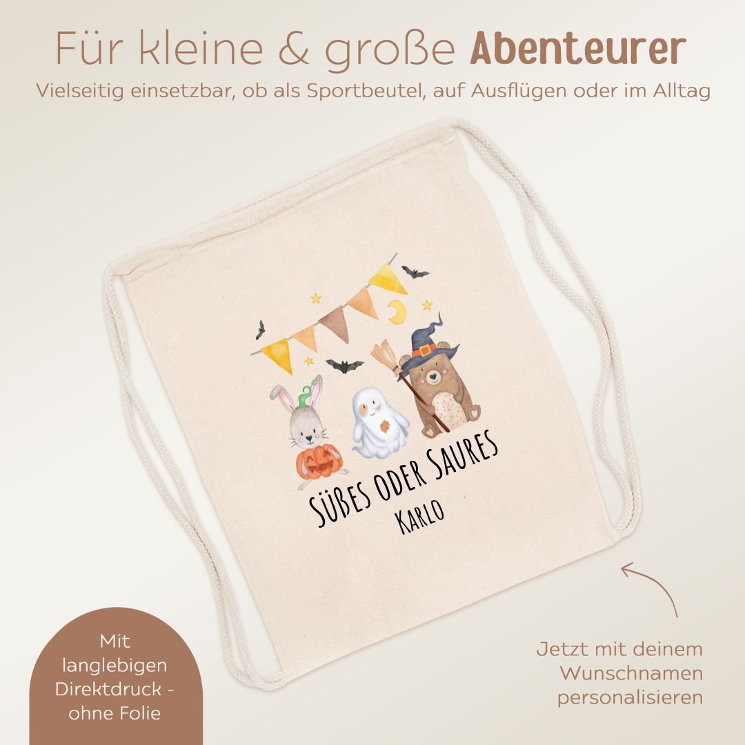 Turnbeutel "Halloween" personalisiert - wunderwunsch