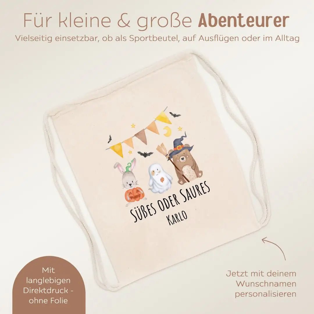 Turnbeutel "Halloween" personalisiert - wunderwunsch