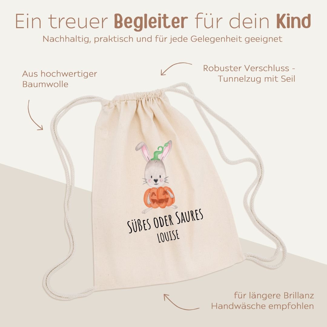 Turnbeutel "Halloween" personalisiert - wunderwunsch