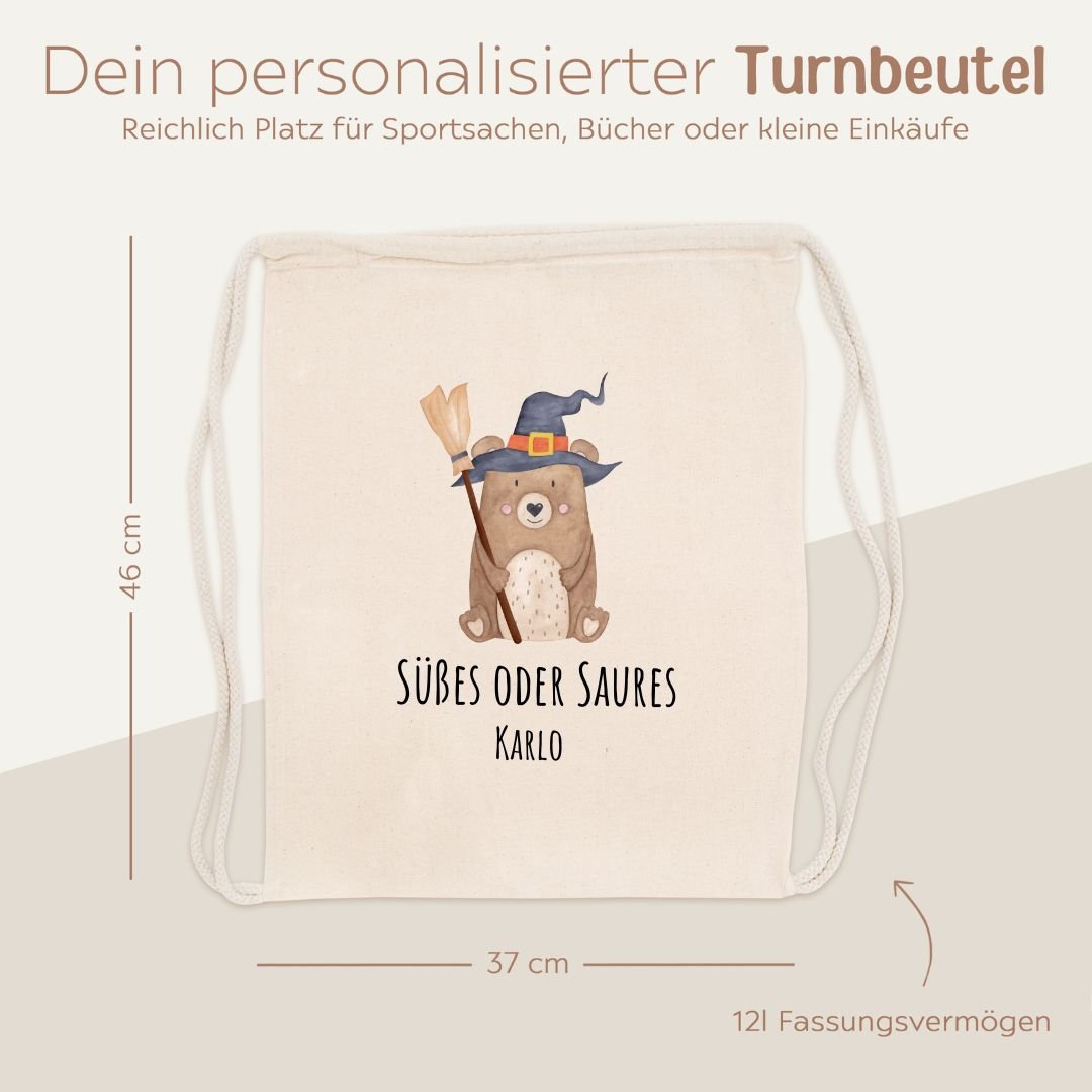 Turnbeutel "Halloween" personalisiert - wunderwunsch