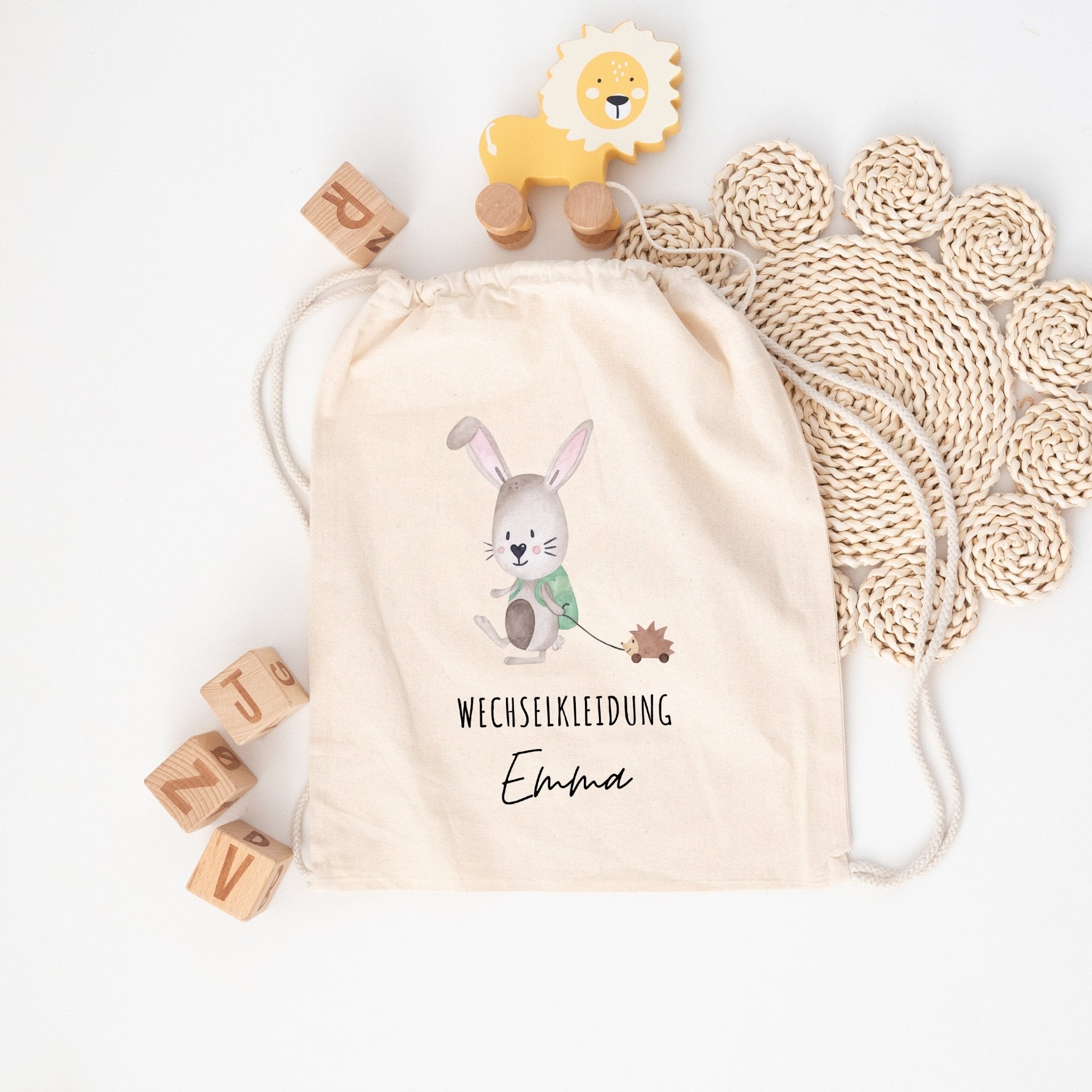 Turnbeutel "Wechselkleidung" personalisiert - wunderwunsch