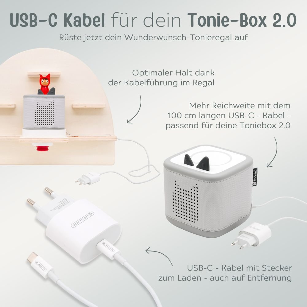 USB - C Ladekabel für Toniebox 2 - wunderwunsch