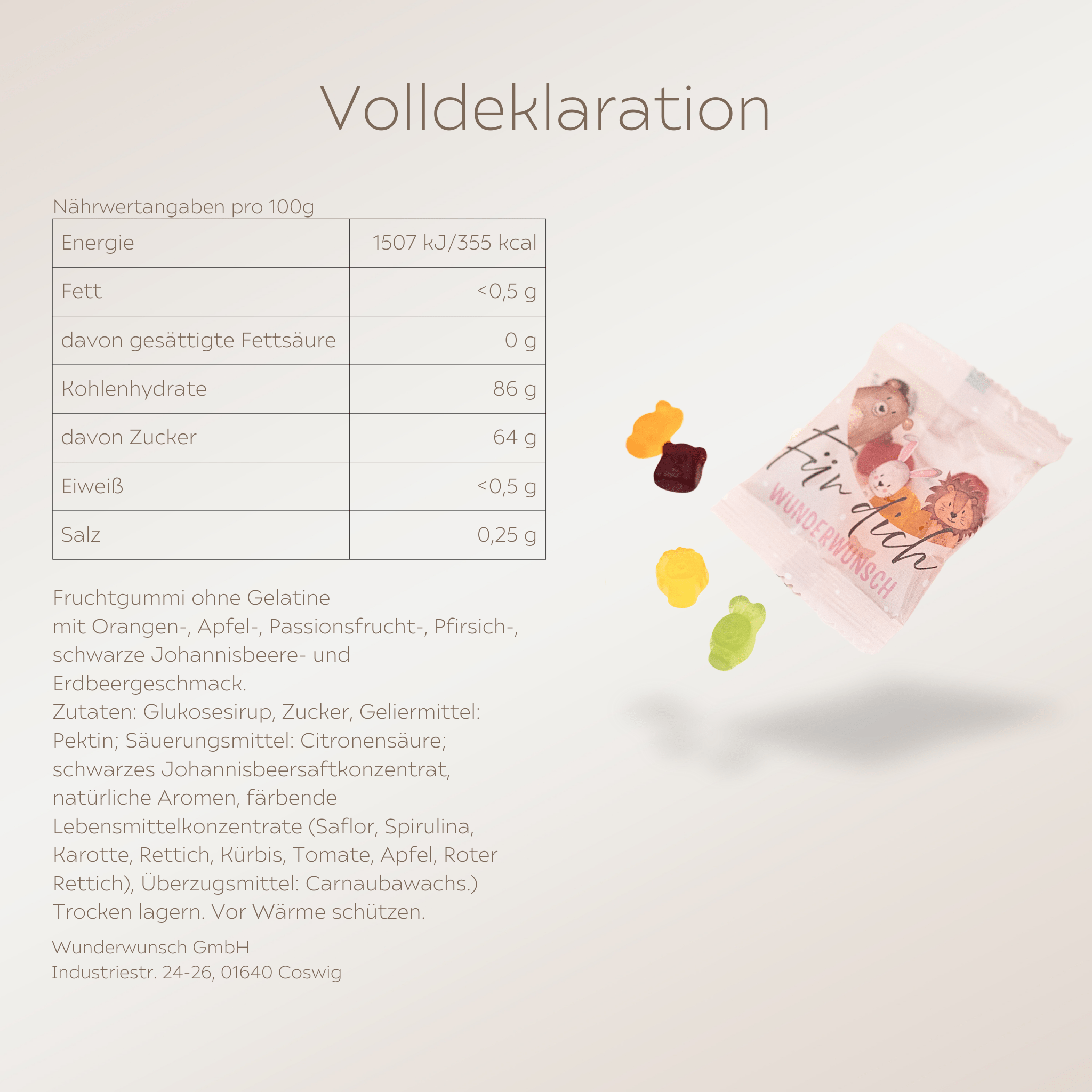 Vegane Wunderwunsch Gummi Tiere - wunderwunsch