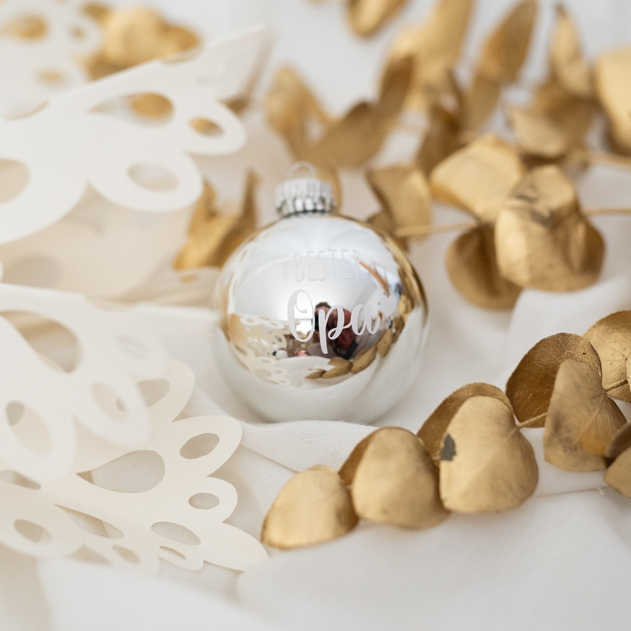 Weihnachtskugel "Beste/r..." glänzend - wunderwunsch