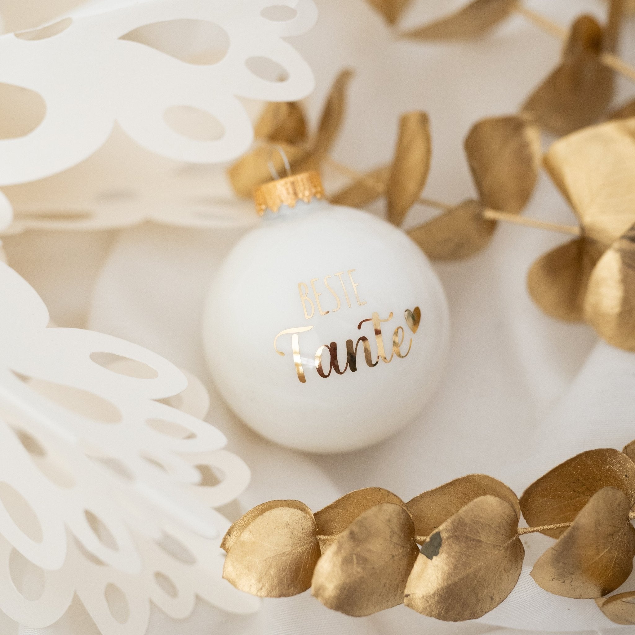 Weihnachtskugel "Beste/r..." glänzend - wunderwunsch