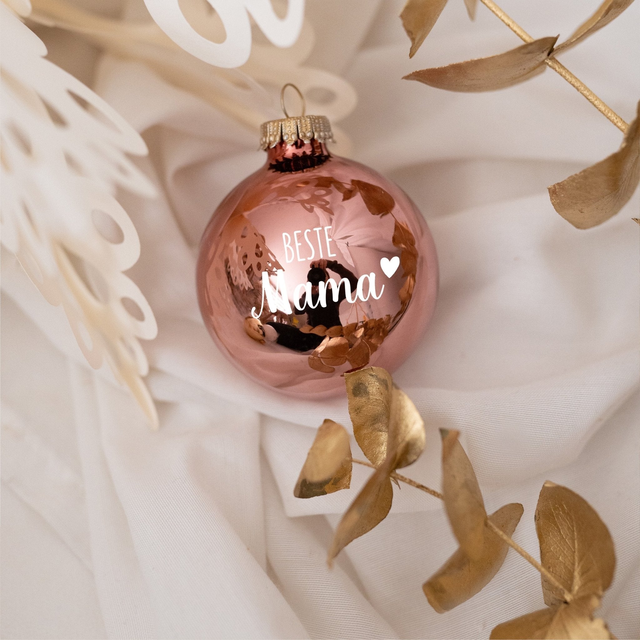 Weihnachtskugel "Beste/r..." glänzend - wunderwunsch