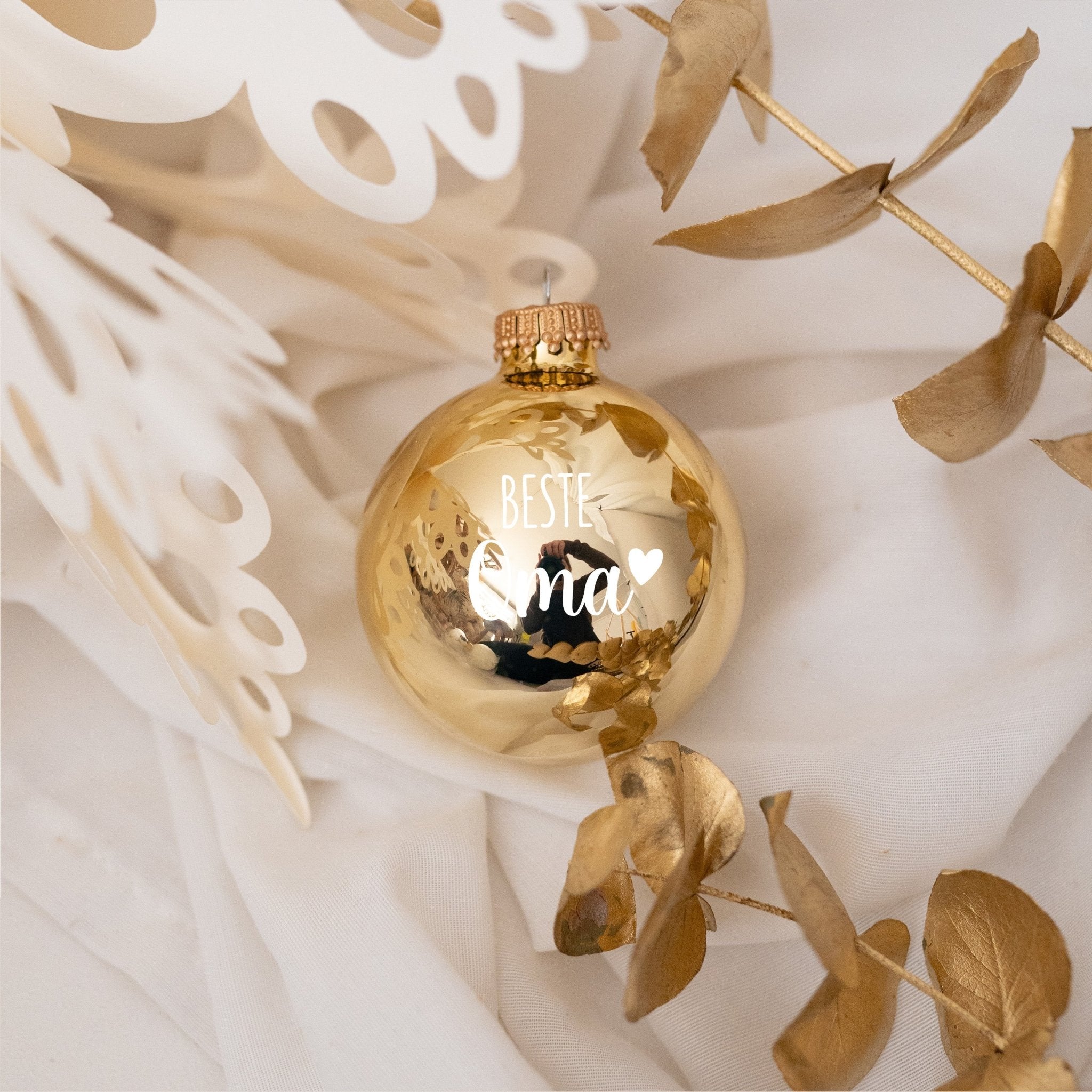 Weihnachtskugel "Beste/r..." glänzend - wunderwunsch