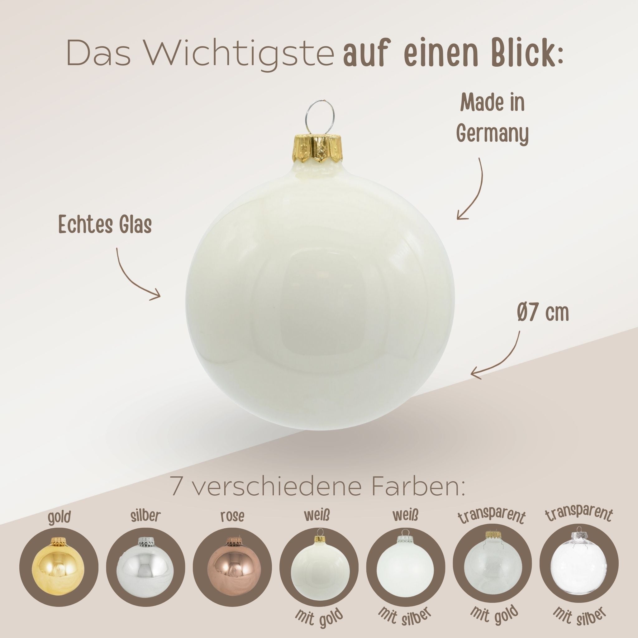 Weihnachtskugel "Du wirst..." glänzend - wunderwunsch