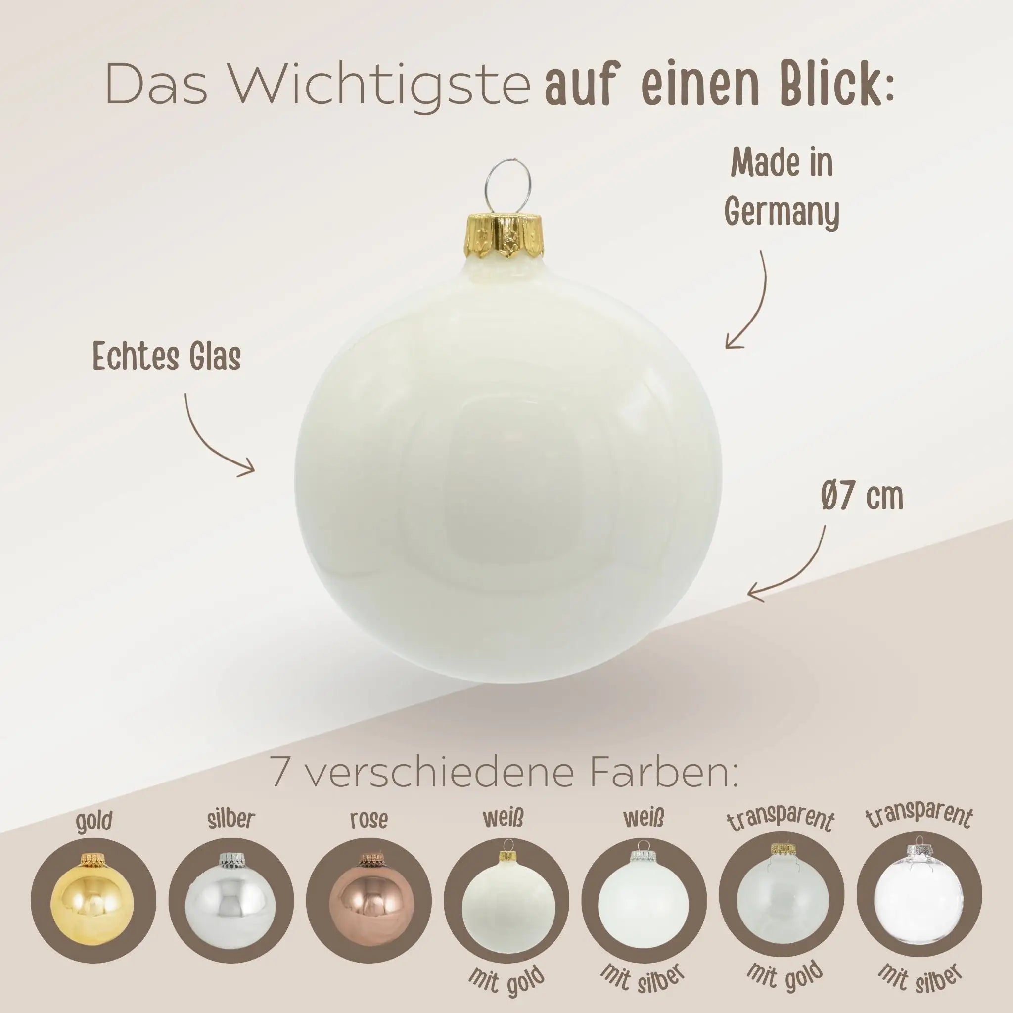 Weihnachtskugel "Name" glänzend personalisiert - wunderwunsch