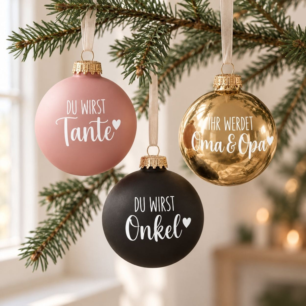 Weihnachtskugel - Schwangerschaftsverkündung - wunderwunsch