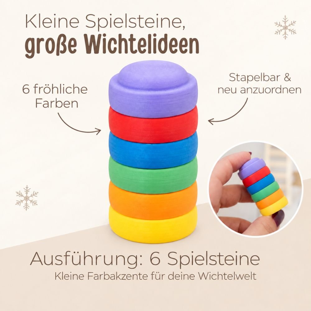 Wichtelzubehör – Mini-Spielsteine & Abenteuerbrücken - wunderwunsch