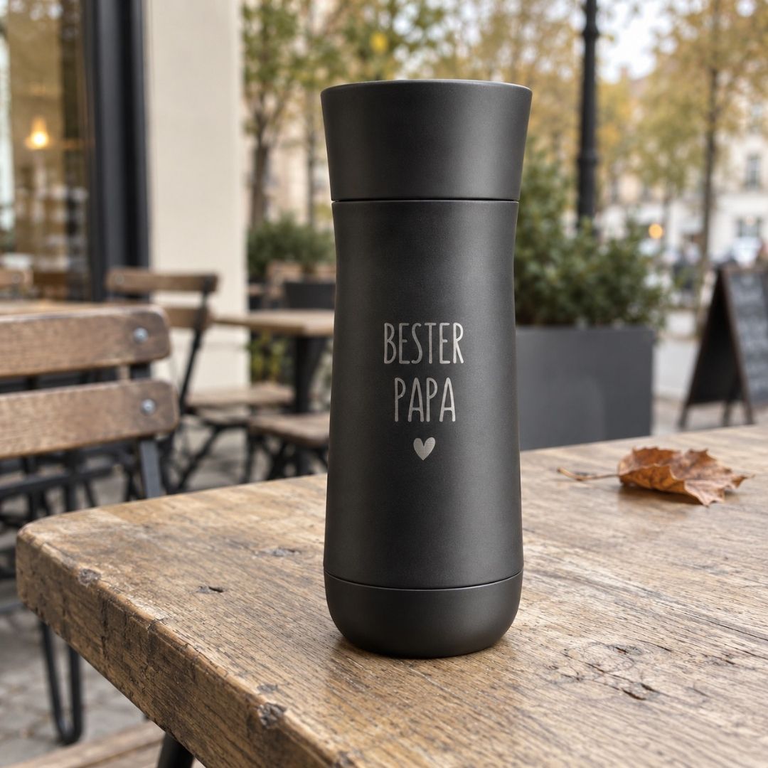 WMF Isolierbecher anthrazit matt 0,35l personalisiert - wunderwunsch