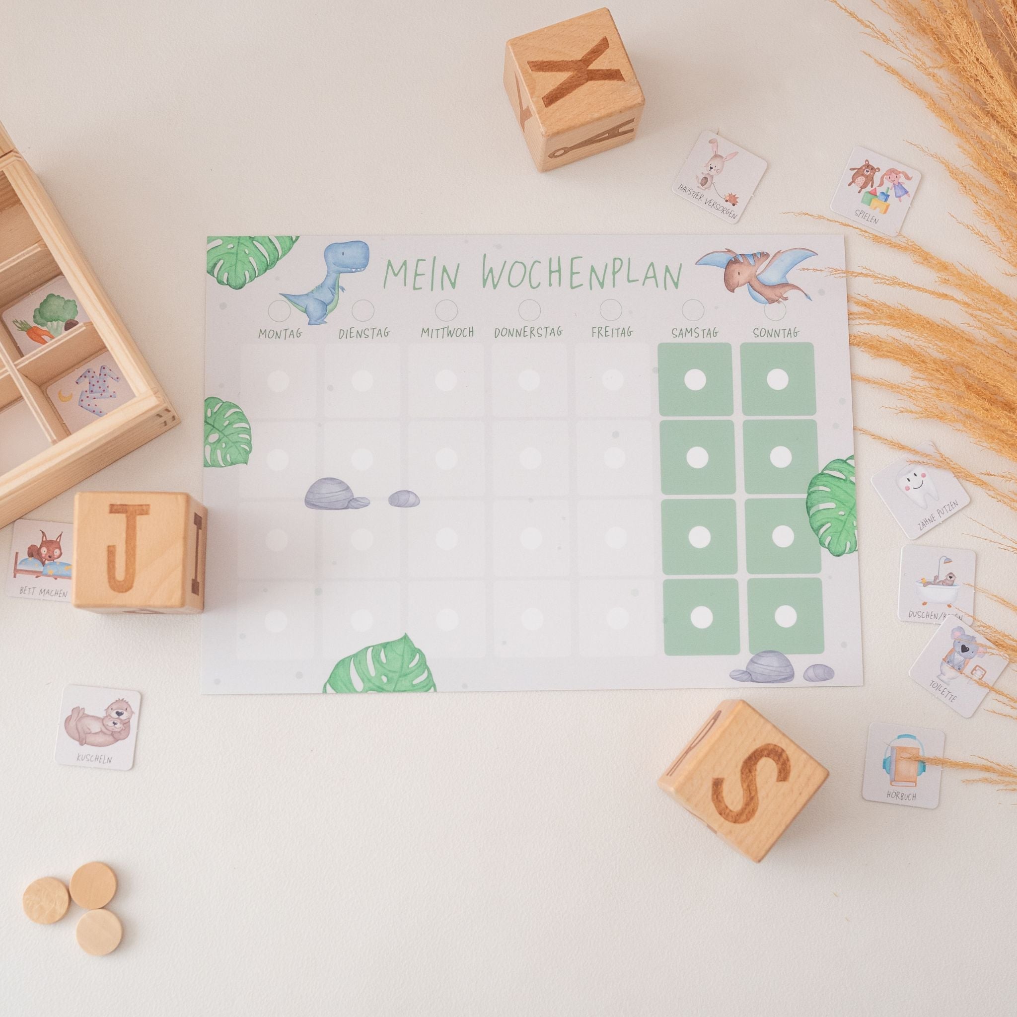 Wochenplan "Dinos" - wunderwunsch