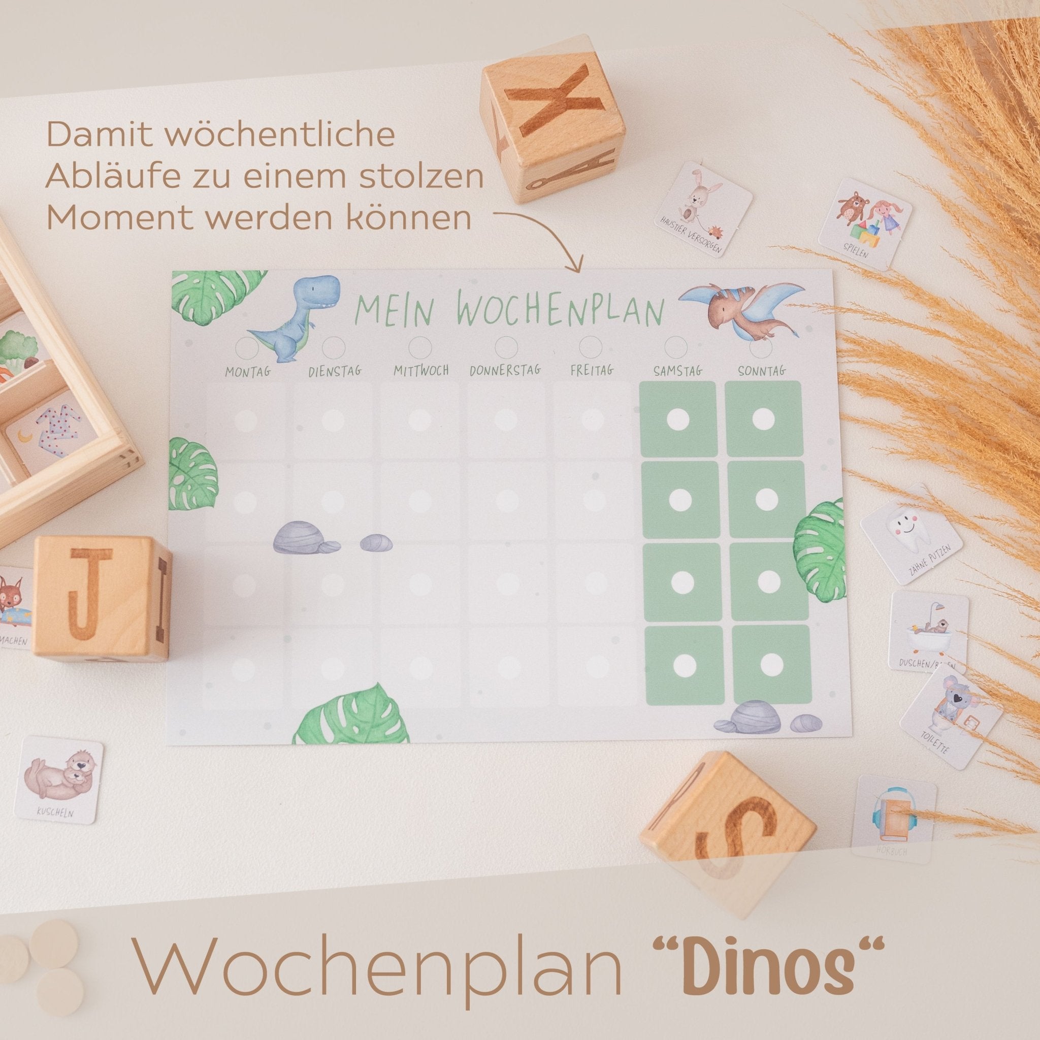 Wochenplan "Dinos" - wunderwunsch