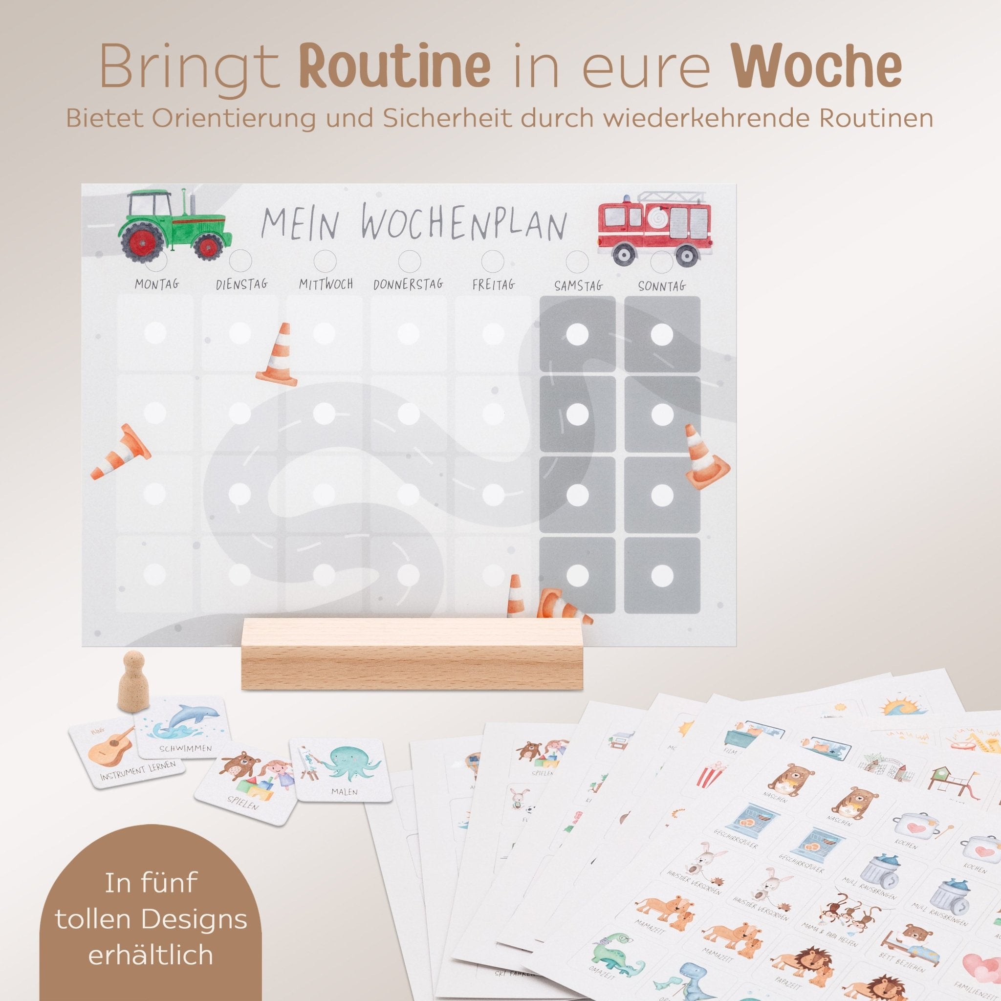 Wochenplan "Fahrzeuge" - wunderwunsch