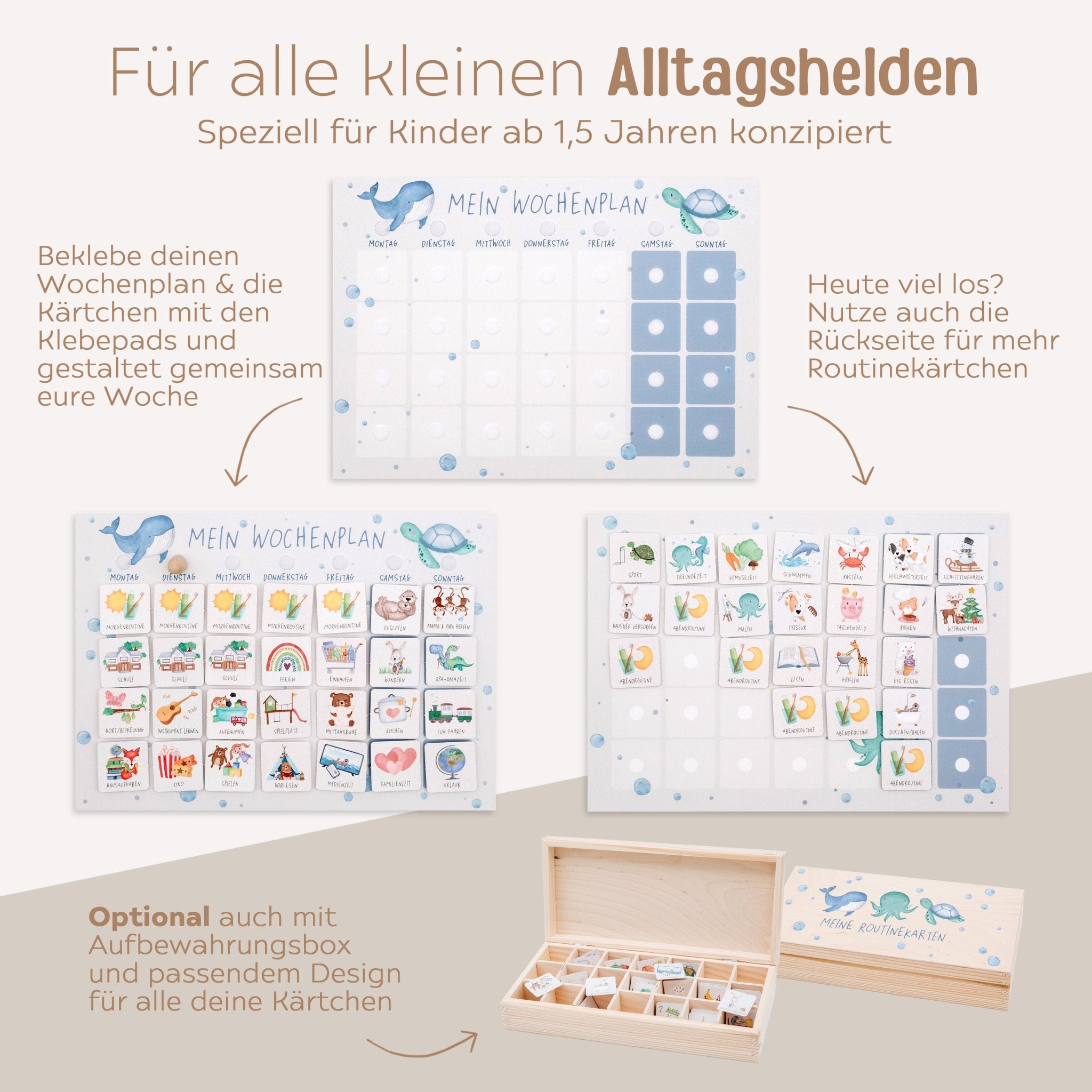 Wochenplan "Meerestiere" - wunderwunsch