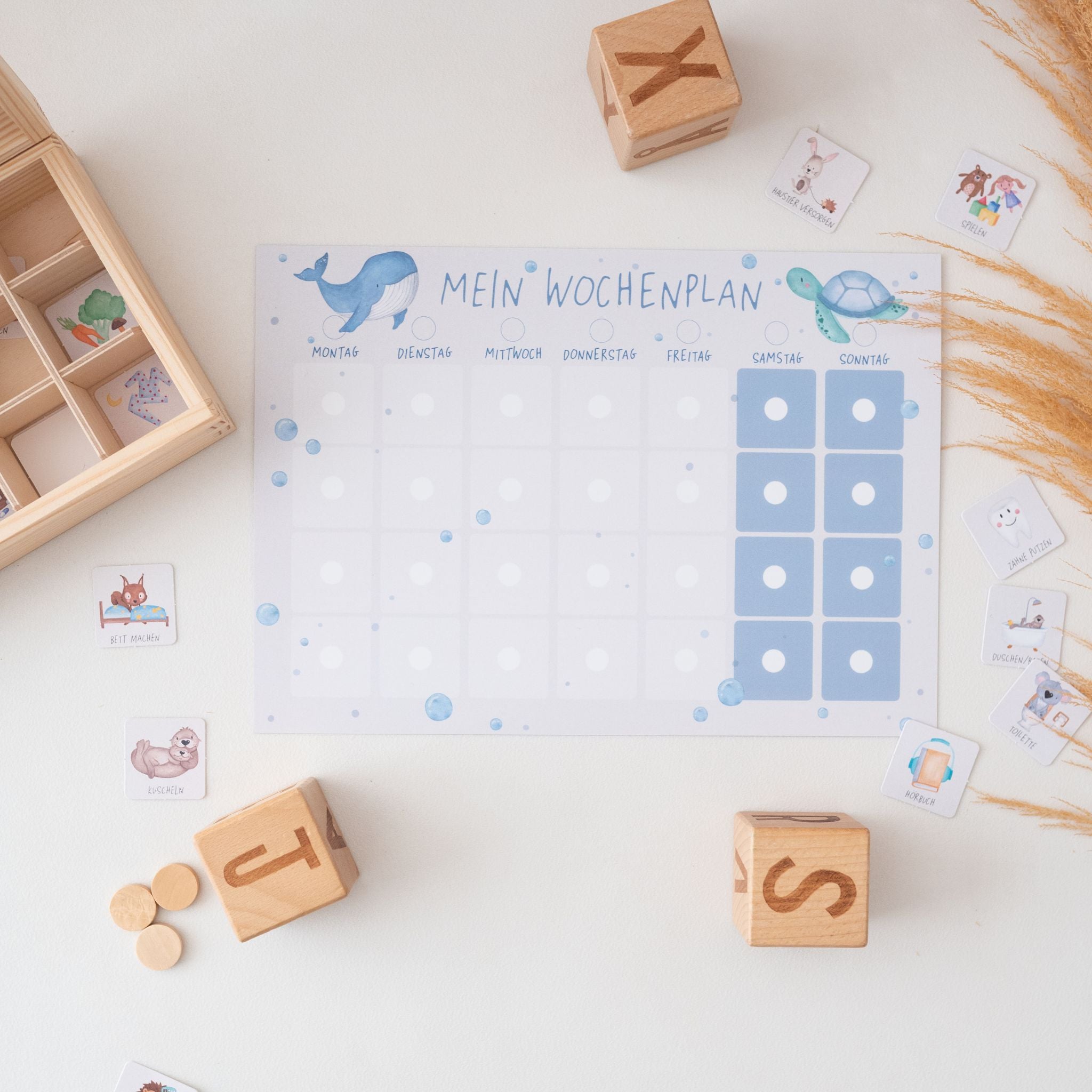 Wochenplan "Meerestiere" - wunderwunsch