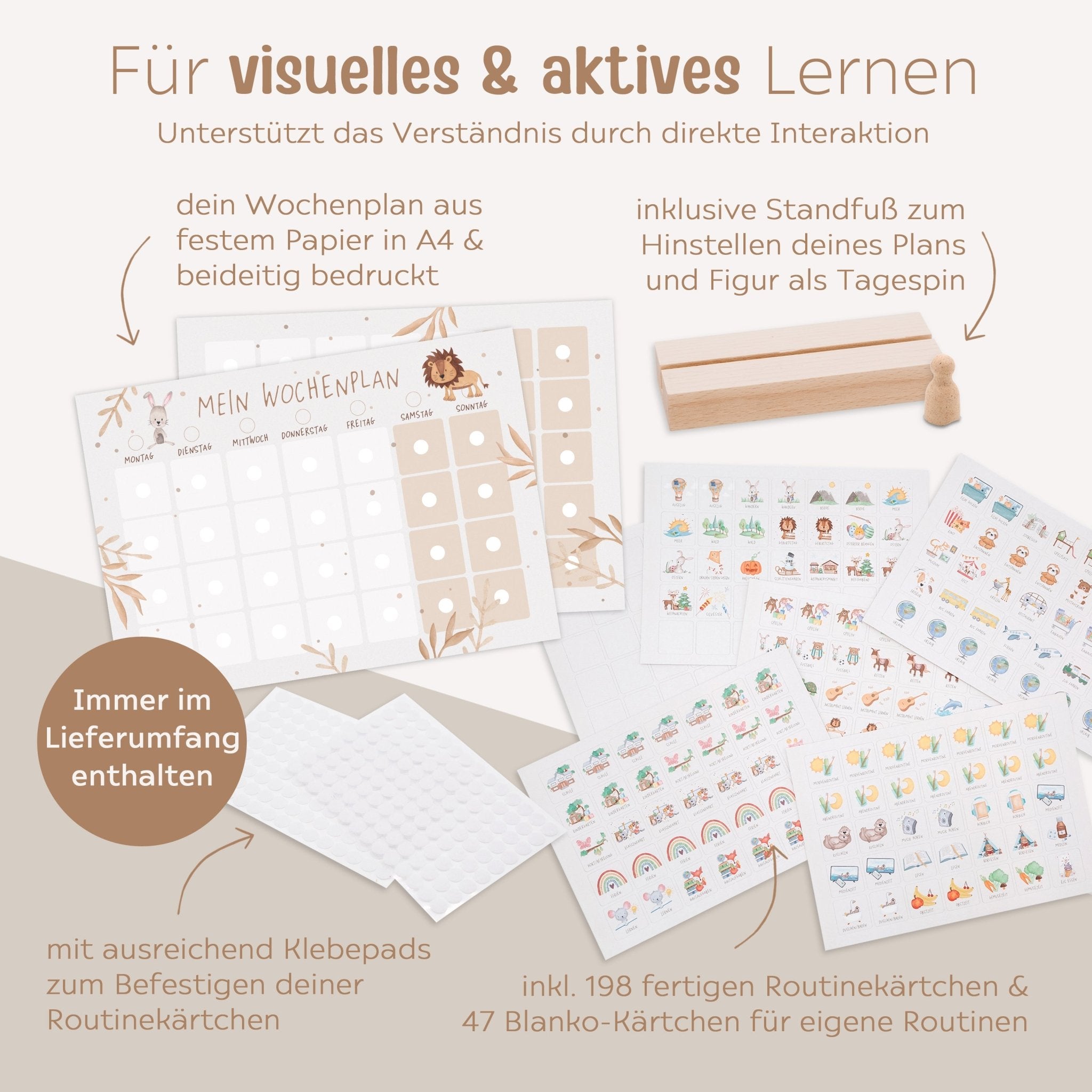 Wochenplan "Tiere Boho" - wunderwunsch