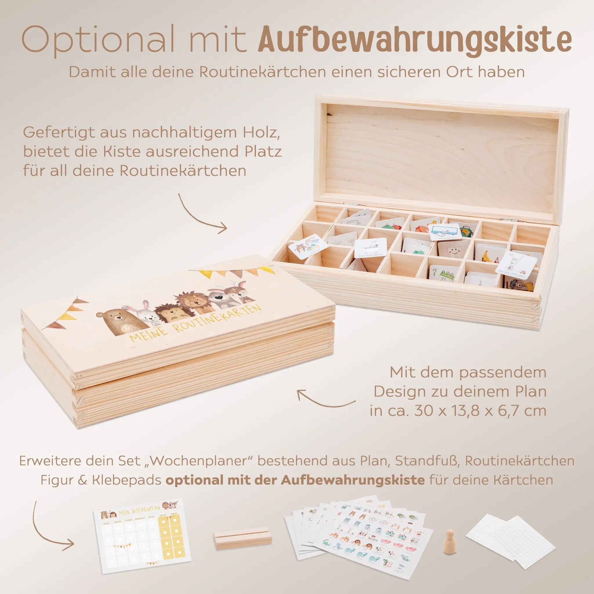 Wochenplan "Tiere Girlande" - wunderwunsch