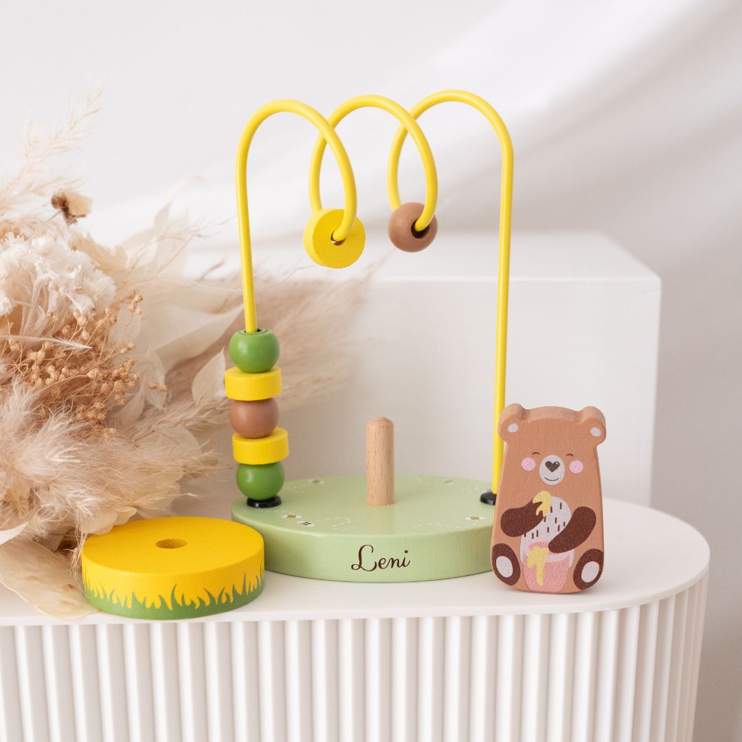 WUNDERWUNSCH Motorikschleife Tier personalisierbar - wunderwunsch