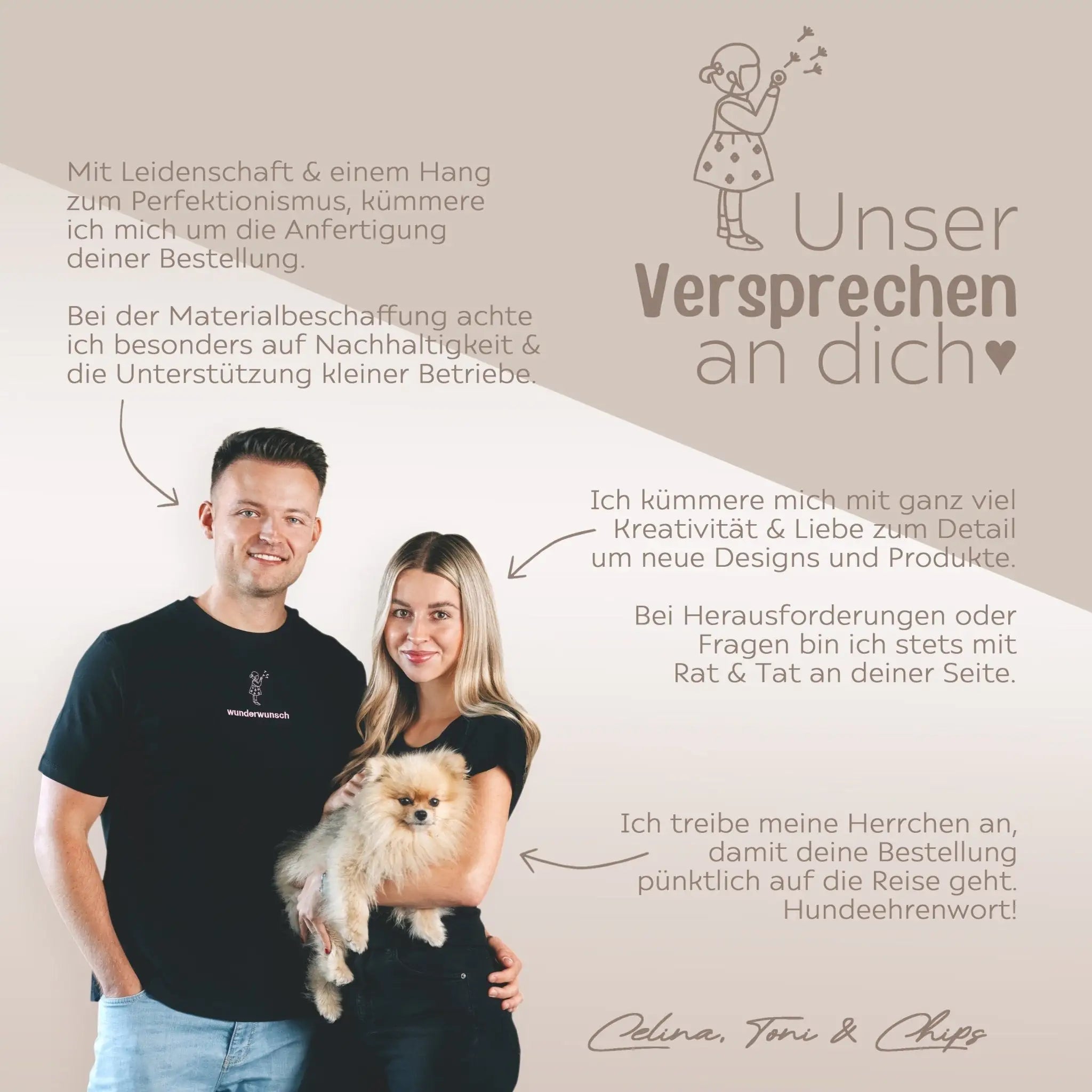 WUNDERWUNSCH Motorikschleife Tier personalisierbar - wunderwunsch