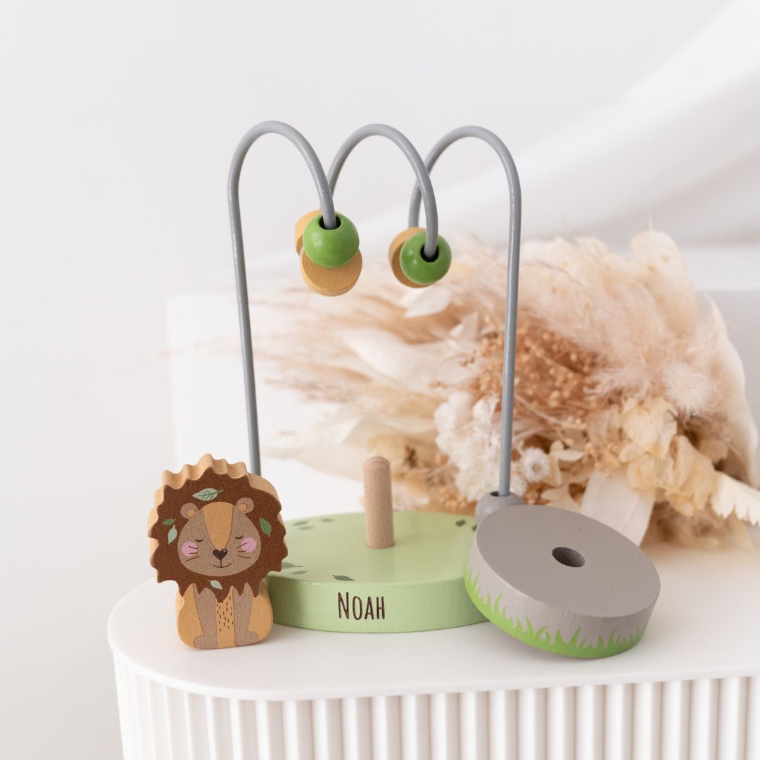 WUNDERWUNSCH Motorikschleife Tier personalisierbar - wunderwunsch