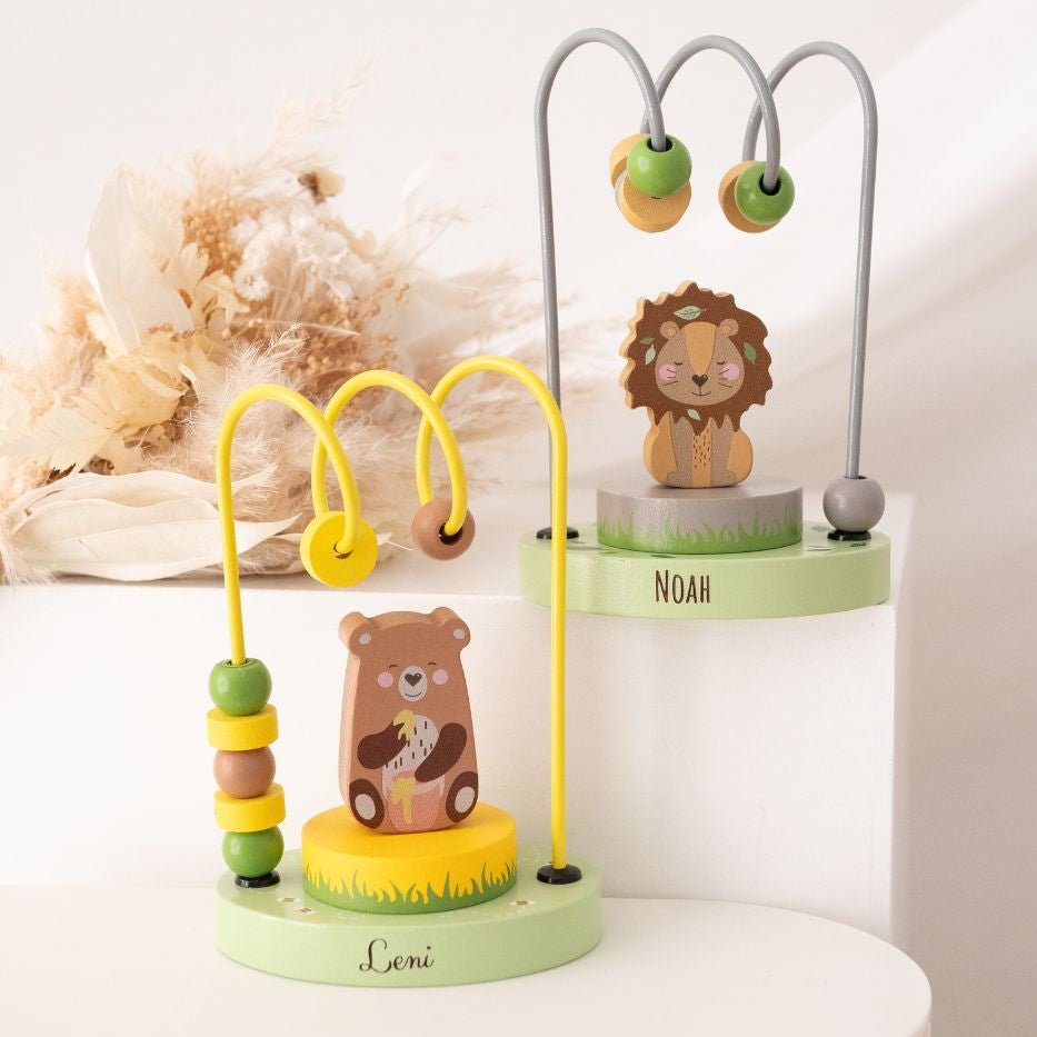 WUNDERWUNSCH Motorikschleife Tier personalisierbar - wunderwunsch