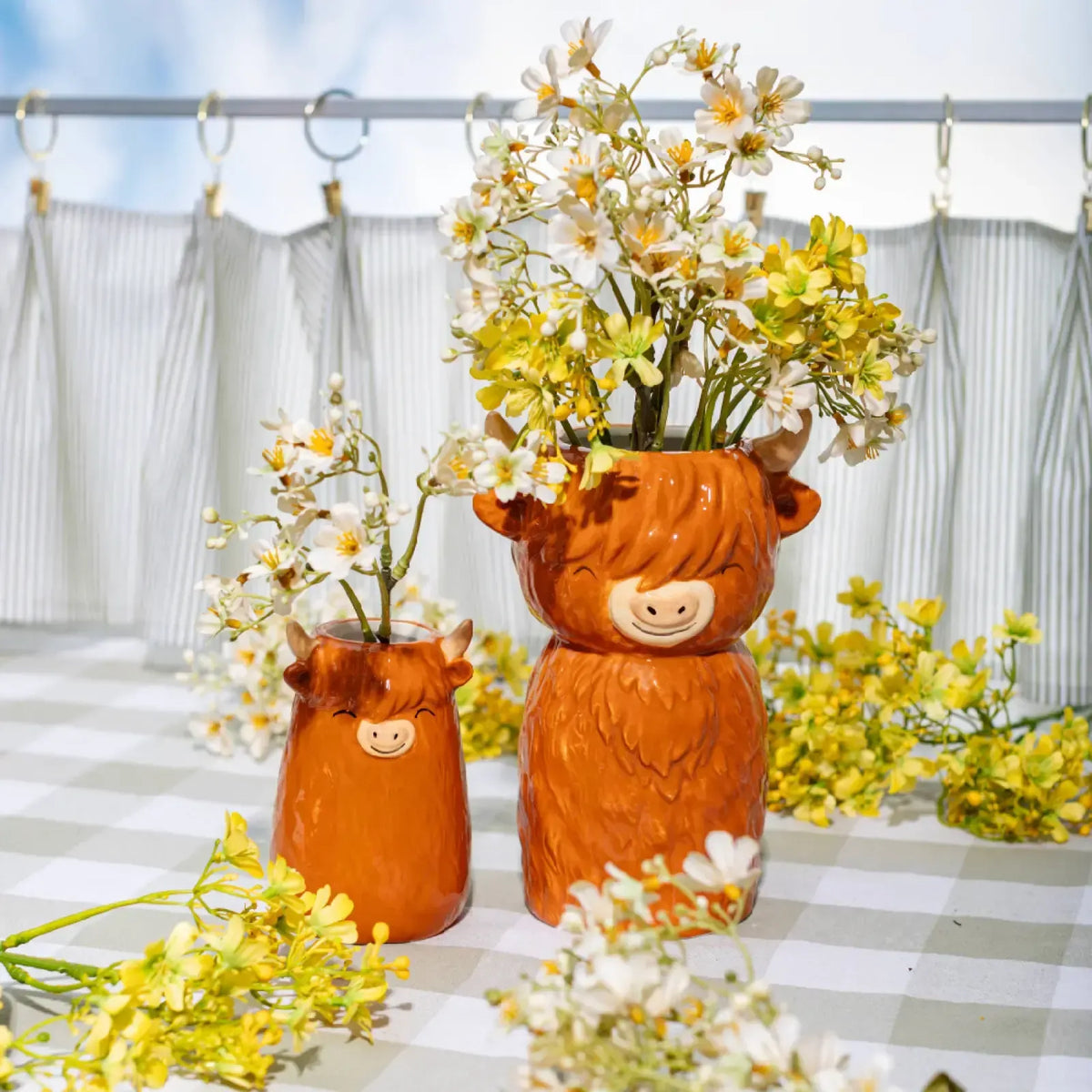 SASSANDBELLE Vase groß - Hochlandrind