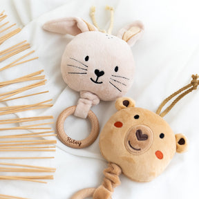 Spieluhr für Babys personalisiert - Bär und Hase