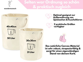 Aufbewahrungskorb Kinderzimmer personalisiert - Herz