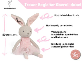 Kuscheltier Hase personalisiert