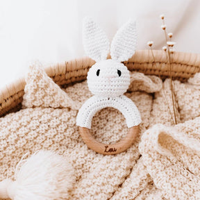 Babyrassel personalisiert - Hase