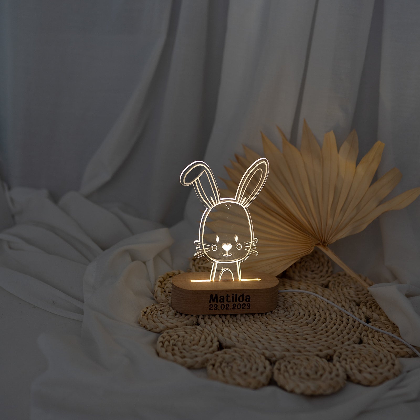 LED Tier Nachtlicht Tierform personalisiert - wunderwunsch